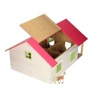 Kids Globe paardenstal roze met 2 boxen en berging, 1:24 - thumbnail