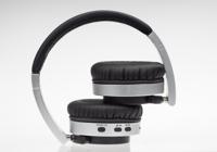 Denver BTN-206 BLACK Headset Bedraad en draadloos Hoofdband Oproepen/muziek Bluetooth Zwart, Zilver - thumbnail