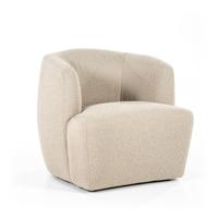 Eleonora Fauteuil 'Charlotte' Bouclé, kleur Taupe Copenhagen - thumbnail