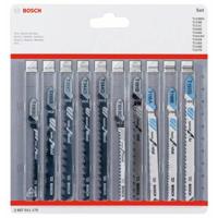 Bosch Accessories 2607011170 Decoupeerzaagbladenset Wood and Metal, 10-delig 10 stuk(s) - thumbnail