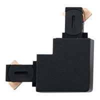 SG Zip Hoekstuk koppeling spanningsrail mat zwart 230V 3158 - thumbnail