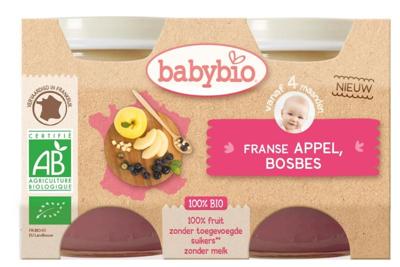 Babybio Dessert appel bosbes 130 gr bio (2 st)