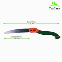 TerCasa JU-998502 Tuinzaag met Inklapbaar Blad 23 cm Oranje/Groen - thumbnail