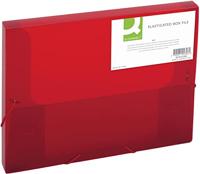 Q-CONNECT elastobox, met elastieken, A4, rug 25 mm, rood - thumbnail