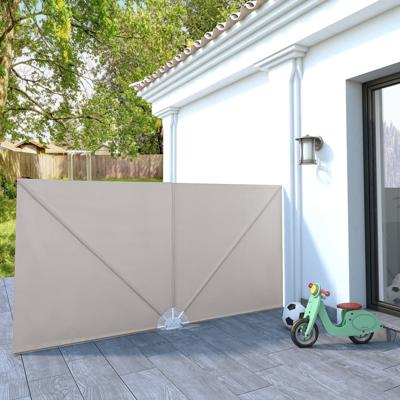 VidaXL Terrasscherm inklapbaar 300x150 cm crème VidaXL Terrasscherm inklapbaar 300x150 cm crème