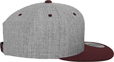 Flexfit FX6089MT Classic Snapback 2-Tone - Heather Grey/Maroon - One Size Flexfit FX6089MT Classic Snapback 2-Tone - Heather Grey/Maroon - One Size