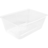 Bak | PP | 1000ml | spuitgiet | 172x120x60mm | transparant | 500 stuks - thumbnail