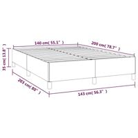 Bedframe fluweel roze 140x200 cm - thumbnail