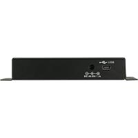 Renkforce RF-4830984 USB 2.0-hub 4 poorten Met metalen behuizing, Voor wandmontage Zwart - thumbnail