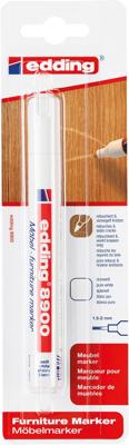 Viltstift edding 8900 meubel rond 1.5-2mm spierwit Viltstift edding 8900 meubel rond 1.5-2mm spierwit