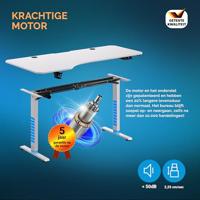 Zit sta Bureau In hoogte verstelbaar zwart 140x60x73-118cm - thumbnail