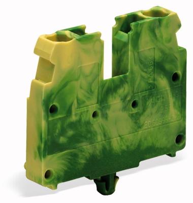 WAGO 869-337 Doorgangsklem Veerklem Groen, Geel 100 stuk(s)