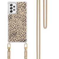 Samsung Galaxy A52(s) hoesje met beige koord - Spot on - thumbnail