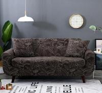 Sofa covers all-inclusive slip-resistente sectionele elastische volledige Bank cover sofa cover en kussensloop specificatie: drie stoel + 2 stks kuss - thumbnail