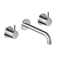 Hotbath Cobber - Wastafelmengkraan - zonder Waste - Laag - Chroom - Inbouw - Chroom - V03 - thumbnail