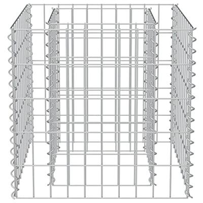 VidaXL Gabion plantenbak verhoogd 50x50x50 cm gegalvaniseerd staal