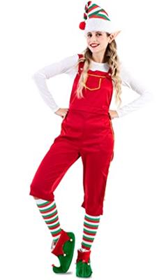 Elfen Jumpsuit Vrouw Rood