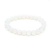 Edelsteen Armband Opaliet Wit - thumbnail