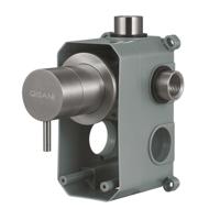 Omstelkraan Qisani Flow 2-weg Geborsteld RVS - thumbnail