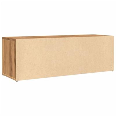 VidaXL Schoenenopbergbank 105x35x35 cm bewerkt hout artisanaal eiken VidaXL Schoenenopbergbank 105x35x35 cm bewerkt hout artisanaal eiken