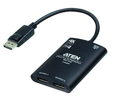 ATEN VS92DP DisplayPort-splitter Met aluminium behuizing 3840 x 2160 Pixel Zwart ATEN VS92DP DisplayPort-splitter Met aluminium behuizing 3840 x 2160 Pixel Zwart