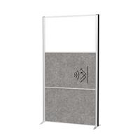 Maul 9603095 Scheidingswand Zilver, Donkergrijs - thumbnail