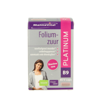Mannavital Foliumzuur platinum 90 Vegetarische capsules - thumbnail