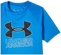 Kinder-T-Shirt met Korte Mouwen Under Armour Tech Hybrid Blauw - Maat: S - thumbnail