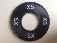 Maatring zwart/wit XS - thumbnail