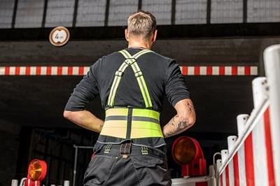 KNEETEK Rugsteun gordel HiVis BR110 XL - BR110XL KNEETEK Rugsteun gordel HiVis BR110 XL - BR110XL