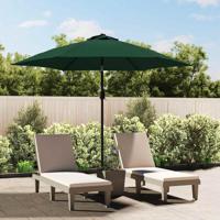 Zweefparasol met LED 3,5 m groen - thumbnail
