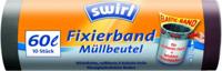 Swirl Afvalzakken met fixeerband 60L - thumbnail