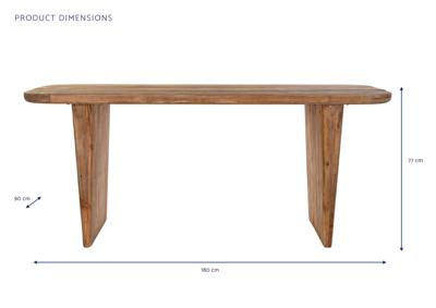Eettafel DKD Home Decor Natuurlijk Gerecycleerd Hout Pijnboom (180 x 90 x 77 cm)
