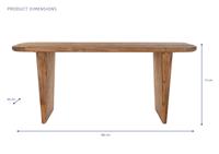 Eettafel DKD Home Decor Natuurlijk Gerecycleerd Hout Pijnboom (180 x 90 x 77 cm) - thumbnail