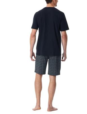 Schiesser Schiesser Pyjama Short nightblue 181157 54/XL
