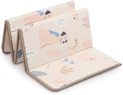 Groot opvouwbaar en omkeerbaar tapijt - LUDI beige Groot opvouwbaar en omkeerbaar tapijt - LUDI beige