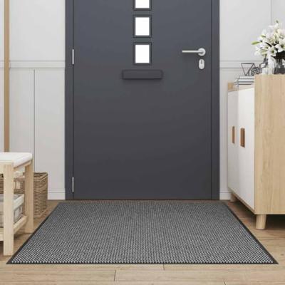 Deurmat 115x200 cm antracietkleurig