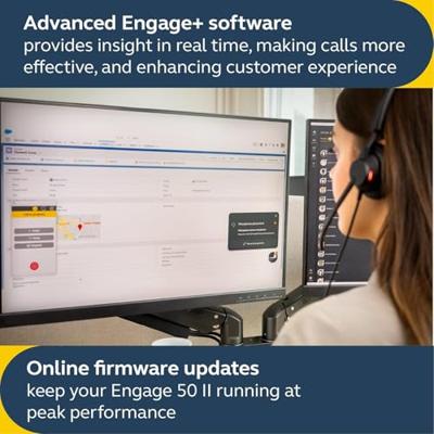 Jabra Engage 50 II On Ear headset Kabel Stereo Zwart Telefoon Jabra Engage 50 II On Ear headset Kabel Stereo Zwart Telefoon