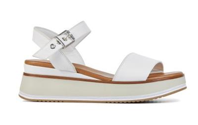 Lina Locchi Dames Sandalen in Leder (Wit) Lina Locchi Dames Sandalen in Leder (Wit)