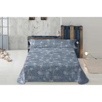 Set beddengoed Lois TEJANO Blauw Bed van 180 - thumbnail