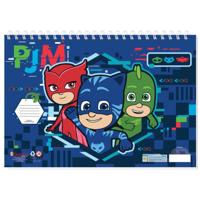 Diakakis Kleurboek Pj Masks Jongens 33 Cm Papier Blauw - thumbnail