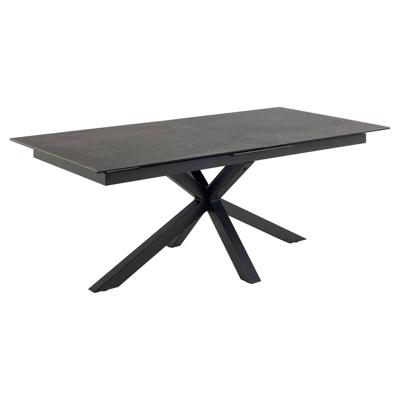Sohome Uitschuifbare Eettafel 'Parker' Keramiek, 200-240 x 100cm, kleur zwart