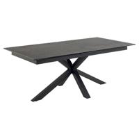 Sohome Uitschuifbare Eettafel 'Parker' Keramiek, 200-240 x 100cm, kleur zwart - thumbnail