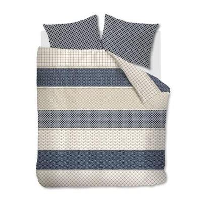 Rivièra Maison Riviera Maison Dekbedovertrek Ropes - Marineblauw 200x200/220 cm