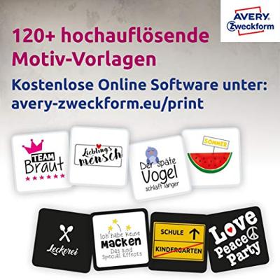 Avery-Zweckform My Design T-Shirt MD1001 Inkjet-textielfolie DIN A4 Voor licht textiel, Geoptimaliseerd voor inkjet 5 vellen Avery-Zweckform My Design T-Shirt MD1001 Inkjet-textielfolie DIN A4 Voor licht textiel, Geoptimaliseerd voor inkjet 5 vellen
