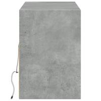 Tv-wandmeubel met LED-verlichting 130x31x45 cm betongrijs - thumbnail