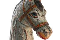 Decoratieve figuren DKD Home Decor Paard Ijzer Mangohout (24 x 12 x 35 cm) - thumbnail