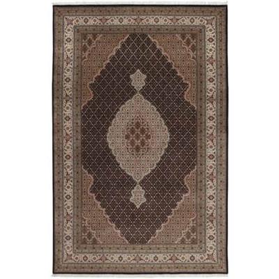 MOMO Rugs - Tabriz Royal Fine Black Cream 03 - 201x300 cm Vloerkleed MOMO Rugs - Tabriz Royal Fine Black Cream 03 - 201x300 cm Vloerkleed