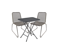 Diningset tafel Strekmetaal staal 70 x 70 met 2 stoelen Lester tuinmeubel Kettler - Kettler - thumbnail