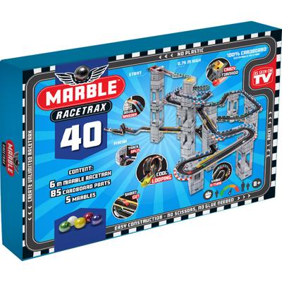 Marble Racetrax knikkerbaan circuit set 40 sheets